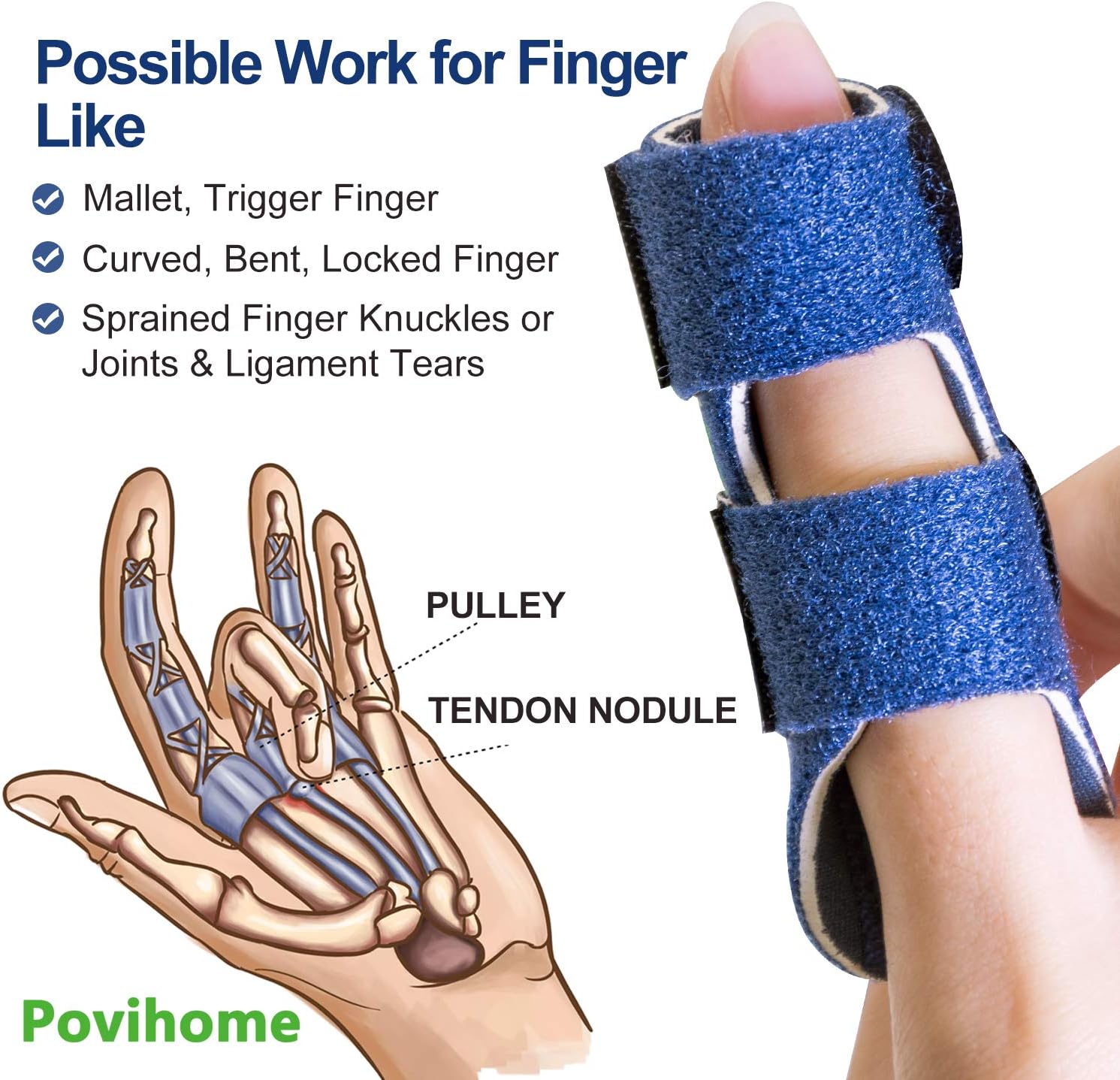 Finger Brace Support for Finger Pain Relief Locking Finger Tendon