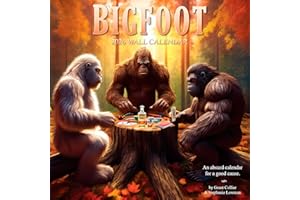 Bigfoot 2026 Wall Calendar - A Funny Calendar for a Good Cause. Makes a Humorous White Elephant / Gag Gift (12”x12”)