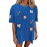 Baseball Shirt Women Oversized:Baseball Mom Shirts Game Day Baseball Tops Summer Casual Loose Short Sleeve Tee