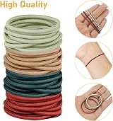 MOSTFUN 120 Pcs Hair Bobs Multicolor 2mm Elastic Hair Ties No Metal view 2