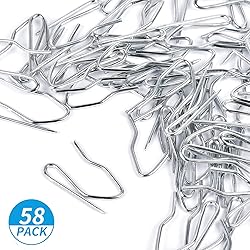 1.2 Inches Curtain Hooks, Sopito 58pcs Metal