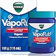 Vicks VapoRub Nasal Decongestant, Cough Suppressant, Relief from Cold, Aches, & Pains, Chest Rub Ointment, Original Scent, 10