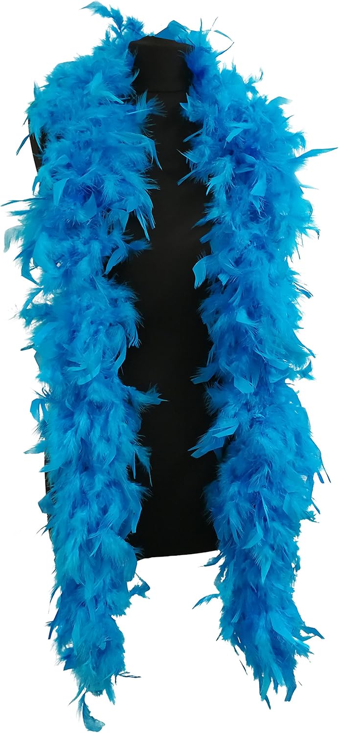 Luxury Blue Feather Boa 80g 180cm Amazon.co.uk Toys & Games