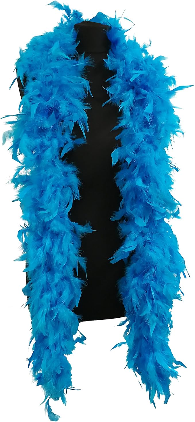 Luxury Blue Feather Boa 80g 180cm Amazon.co.uk Toys & Games