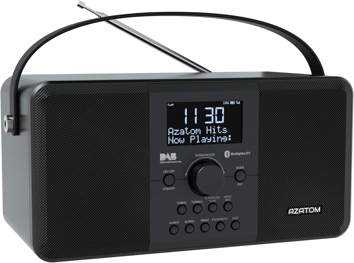 AZATOM Multiplex DAB+ FM Digital Radio & Alarm Clock Amazon.co.uk Electronics