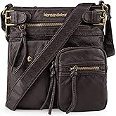 Montana West Crossbody Bag for Women Soft Washed Leather Multi Pocket crossbody handbags