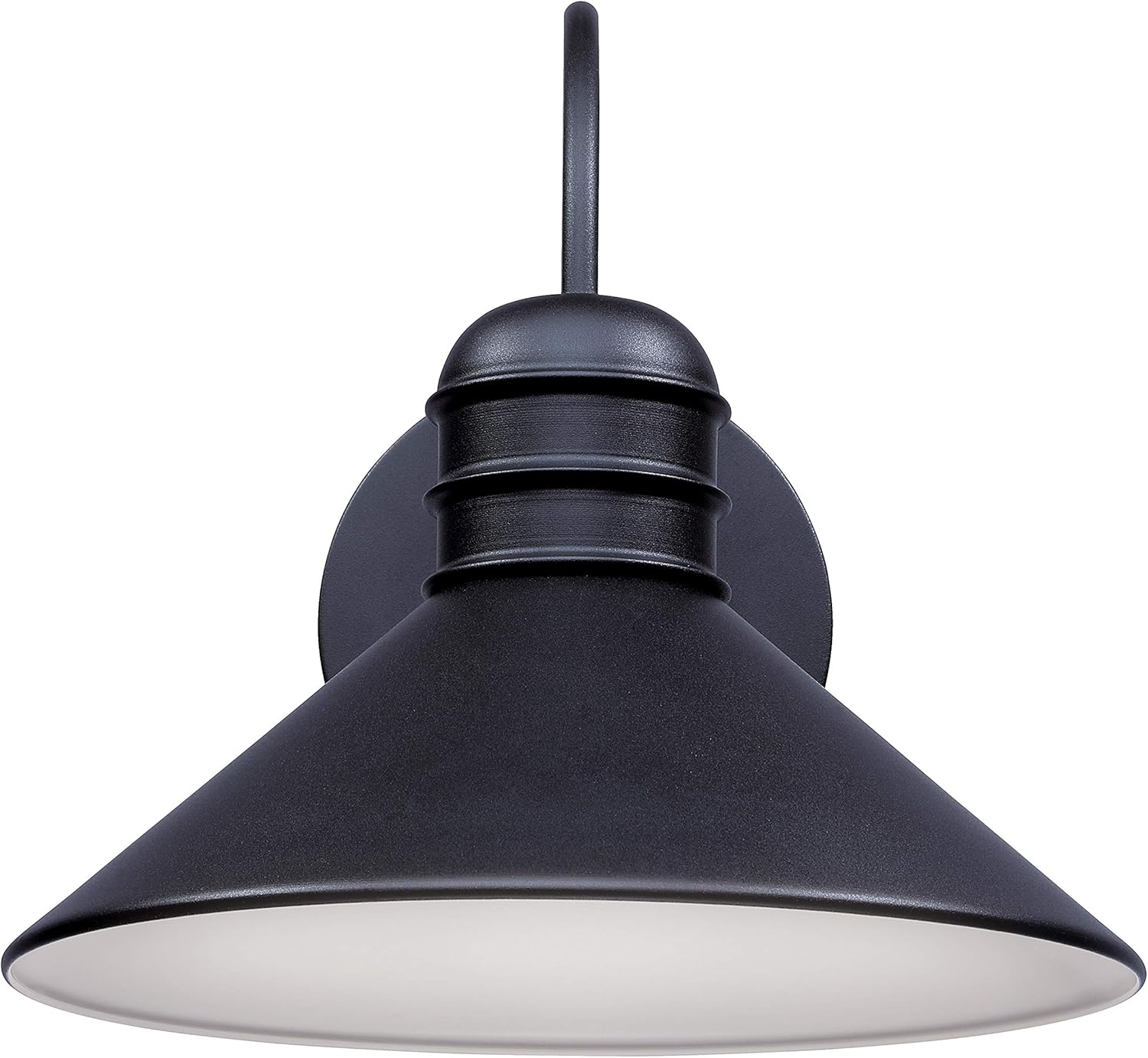Walter One-Light Dimmable LED Outdoor Wall Fixture, Black