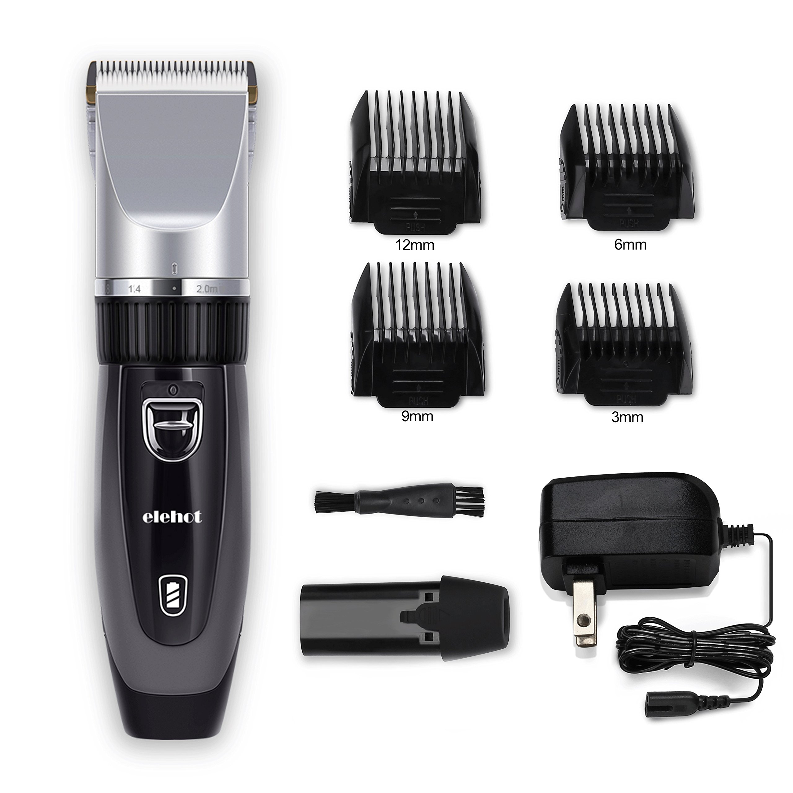 Men's Professional Wireless Hair Trimmer Ceramic Blade Rechargeable