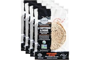 Eureka Tortilla Organic Everything & More Flour Tortillas | Organic Artisanal Tortillas | 6” Mini Wrap Whole Grains | Vegan, Non-GMO, Low Calorie | (4 Pack of 8)