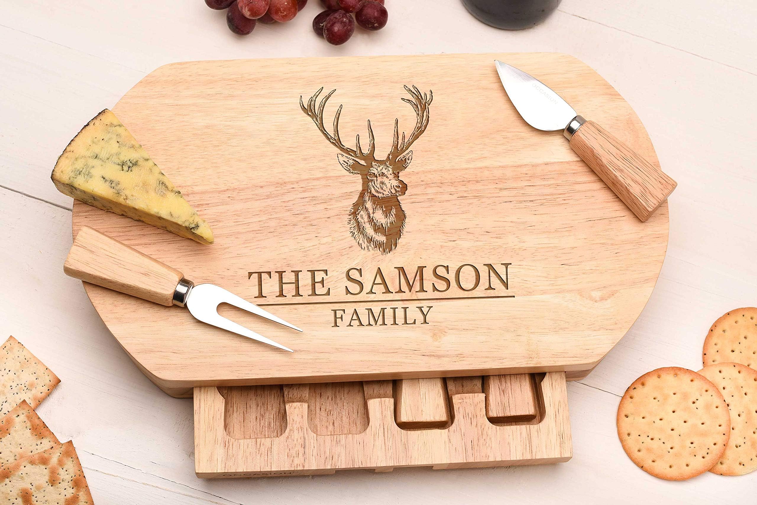 Personalised Cheese Board Gift, Personalised Chopping Board, Christmas Gift for a Couple CBSH1