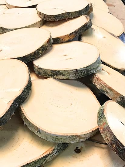 Amazon Com Natural Log Slice Birch Tree Bark Wedding Table