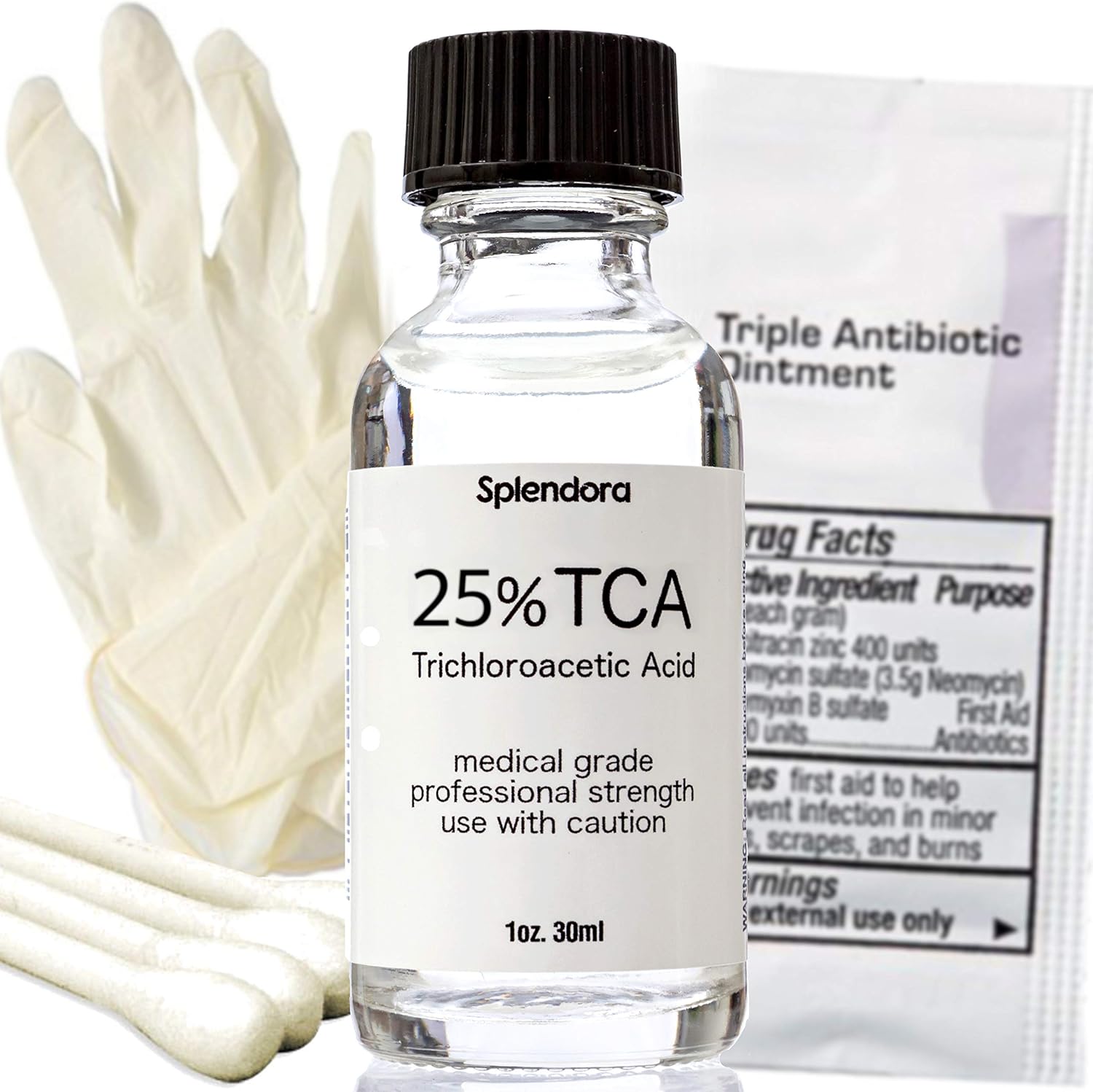 25% TCA Acid Peel (1 oz.) Skin Peel Acid - Tattoo Removal, Remove Skin Tags, Moles, Age Spots, Stretch Marks, Acne Scars, Scars, Hyperpigmentation, Wrinkles & Freckles!