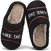 INMINPIN Kids Girls Boys Ball Sports Slippers Soft Curly House Shoes Memory Foam Non-Slip Indoor Outdoor Slippers for Sports Fan