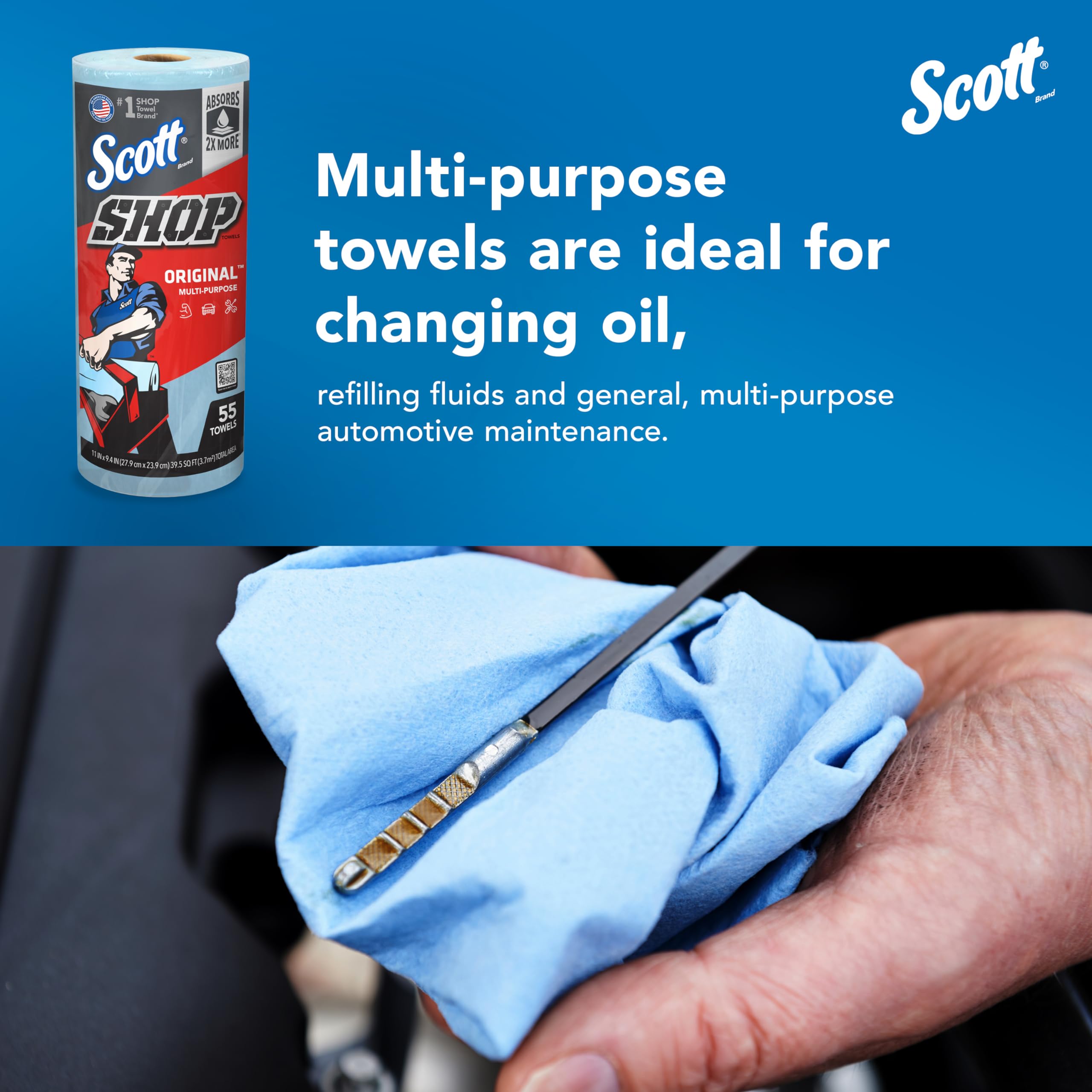 Scott Shop Original Blue Towels (75147), 9.4