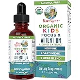 MaryRuth Organics Kids Focus & Attention Drops | USDA Organic Drops | Ginkgo Biloba | Rhodiola Root & Licorice Root | Adaptogenic | Calm | Vegan | Non-GMO | Gluten Free | 30 Servings