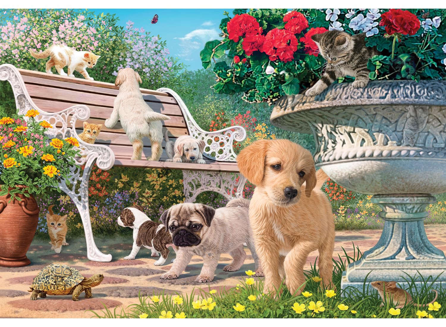 Anatolian jigsaw puzzles for kids - kids puzzles for children PETS HIDE AND SEEK is ideal as a gift for the whole family to enjoy and the jigsaw puzzle is made of ESKA BOARD