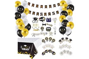2023 Graduation Party Decorations Supplies 2023 Graduation Balloons 2023 Banners Photo Booth Props Cake Toppers Graduation Ta