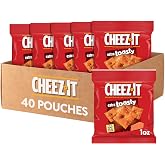 Cheez-It Cheese Crackers, Baked Snack Crackers, Single Serve, Extra Toasty (40 Pouches)