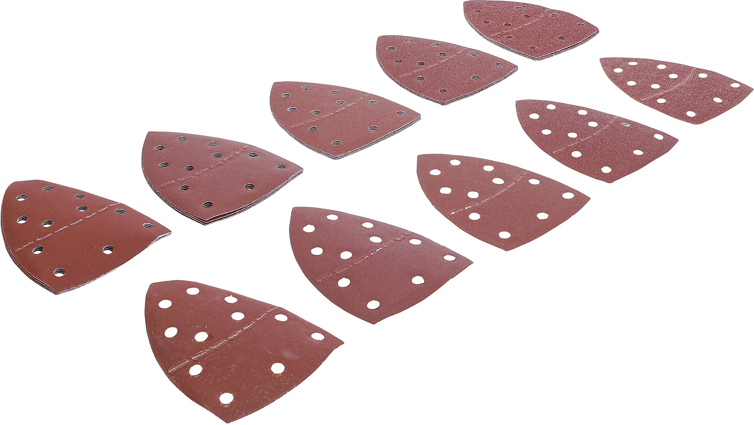 BGS Diy 80819 | Sanding Sheets Set for Multigrinder | 145 x 100 mm | K 40 - 400 | 25 pcs.