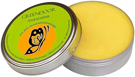 Arnikabalsam/Arnikasalbe/Arnikacreme mit BIO Arnikablüten, BIO Kakaobutter, Avocadoöl, nur echt mit dem Schmetterling, Naturk