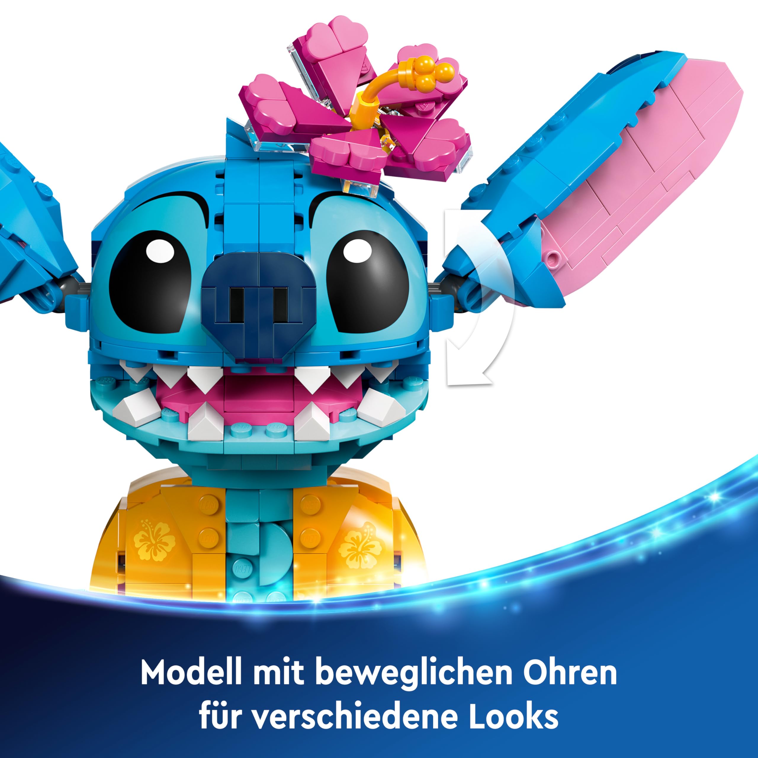 LEGO | Disney Stitch Spielzeug - Figur zum Spielen und Sammeln mit Einer Eistüte und Einer dekorativen Blume - Geschenk für Mädchen, Jungen und Lilo & Stitch Filmfans ab 9 Jahren - 43249 3