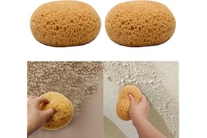 Just E Joy Texture Sponge w/Scraper, Home Decor Drywall Texture Patch Sponge for Wall Texture Repair/Drywall Repair/DIY Paint
