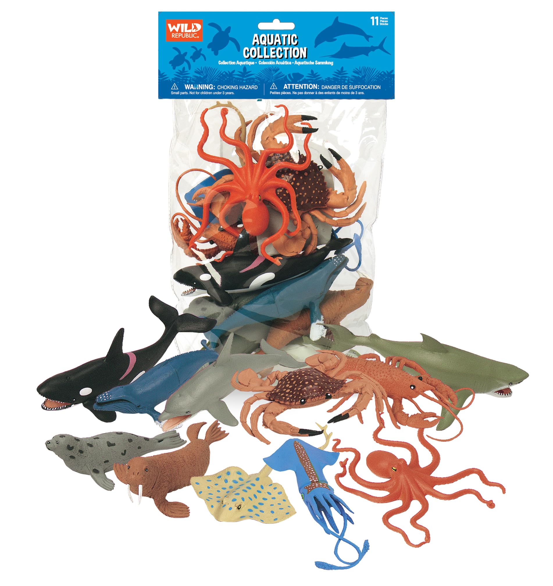 Wild Republic Aquatic Poly Bag of Figures