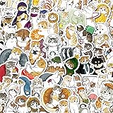 Cute Cat Stickers | 100 PCS | Vinyl Waterproof