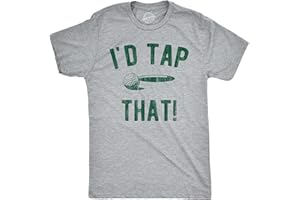 CRAZY DOG T-SHIRTS Mens Funny Golfing T Shirts with Sarcastic Sayings Novelty Golf Tees for Guys