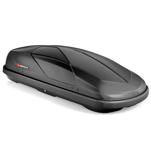 Goplus Cargo Box, Waterproof Rooftop Cargo Carrier, Heavy Duty Roof