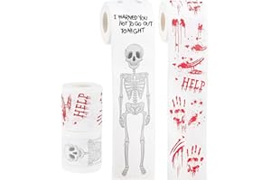 WINOO DESIGN Halloween Decorations Halloween Toilet Paper - 2 Rolls - Halloween Party Decorations for Adults Halloween Party Supplies Party Favor Party Décor