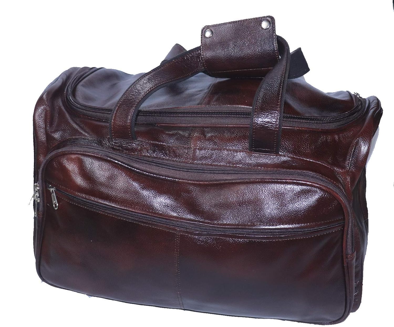 pure leather travel bags