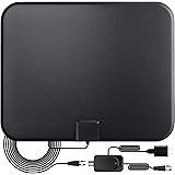 TV Antenna,Digital Indoor HD TV Antenna with Amplifier Signal Booster Up to 200 Mile Range- Support 4K 1080P Fire tv Stick an