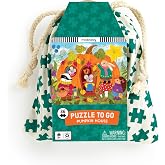 Mudpuppy - Pumpkin House 36 Piece Puzzle to Go for Kids | Ages 3-5, 4-6, Reusable Pouch For Travel, Postcard Included, Pumpkin Themed, Family Fun, Screen-Free Play, FSC Certified