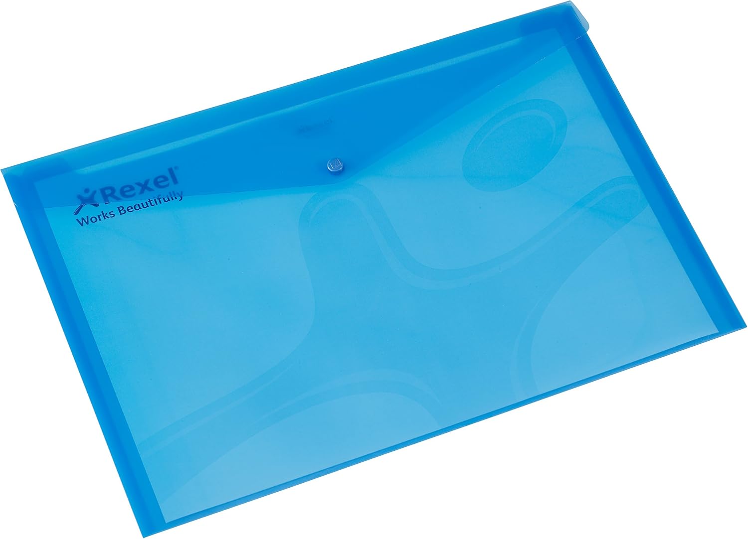 Rexel Carry Folder Polypropylene A3 Translucent Blue Ref 16131 [Pack of
