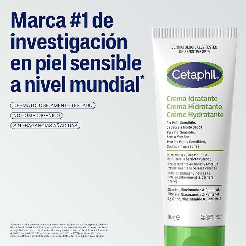 , Hidratante facial e corporal para uso frequente, hidratação intensa durante 24 horas, formato de 100 g
