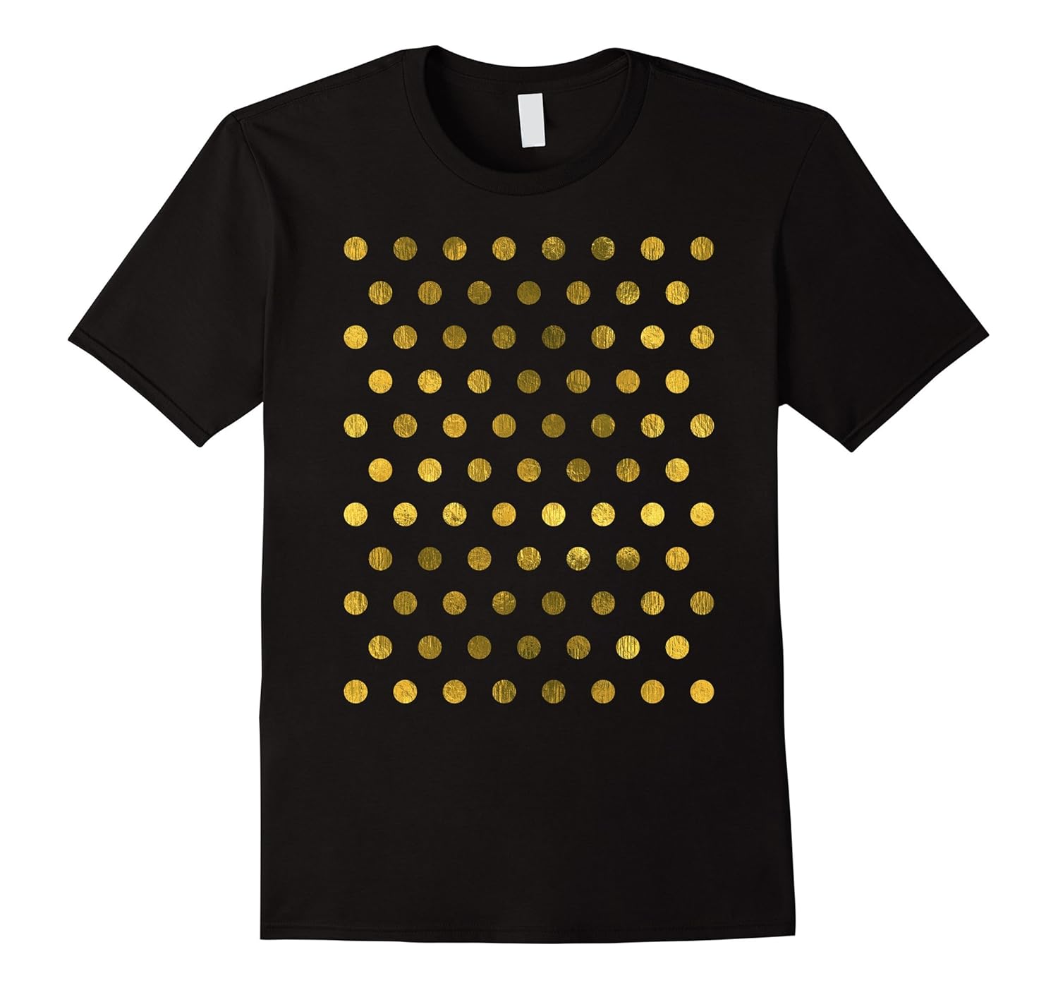 Polka dot gold black tee t shirt | A luxury look-Rose