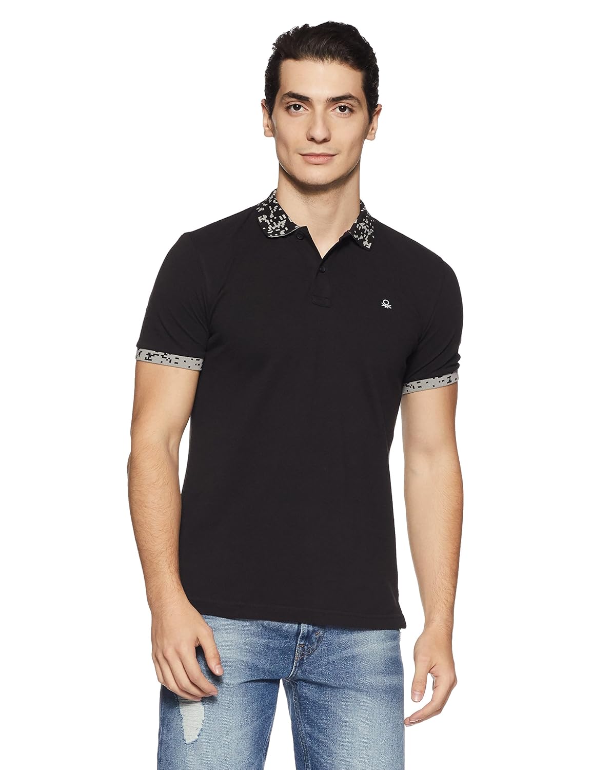 united colors of benetton men's solid regular fit polo