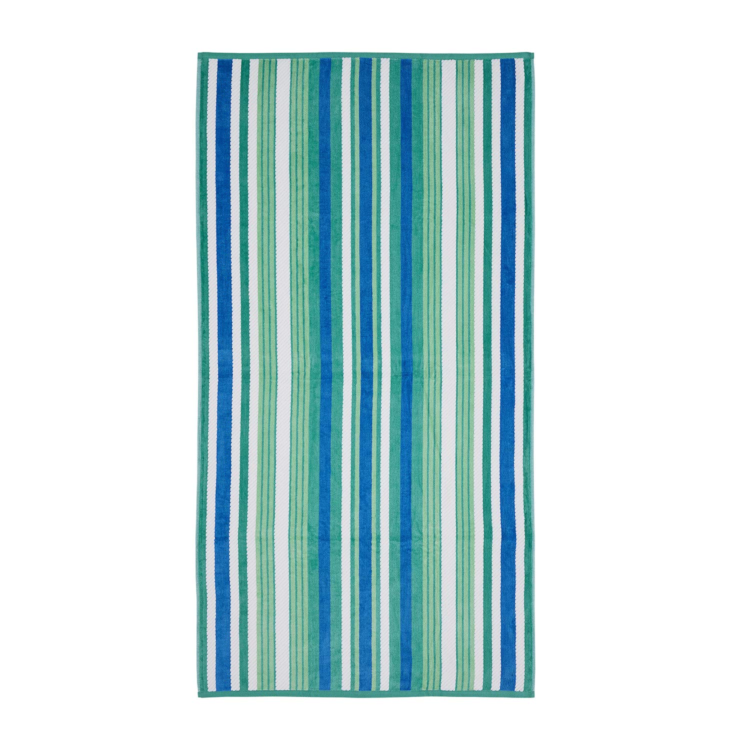 SUPERIOROversized 2-Piece Beach Towel Set - Quick Drying Cotton Beach Towels, Royalton Textured Rope Summer Towel for Beach, Pool and  Jacuzzi; Swim Towel for Kids and Adults  34" x 64", Atlantis