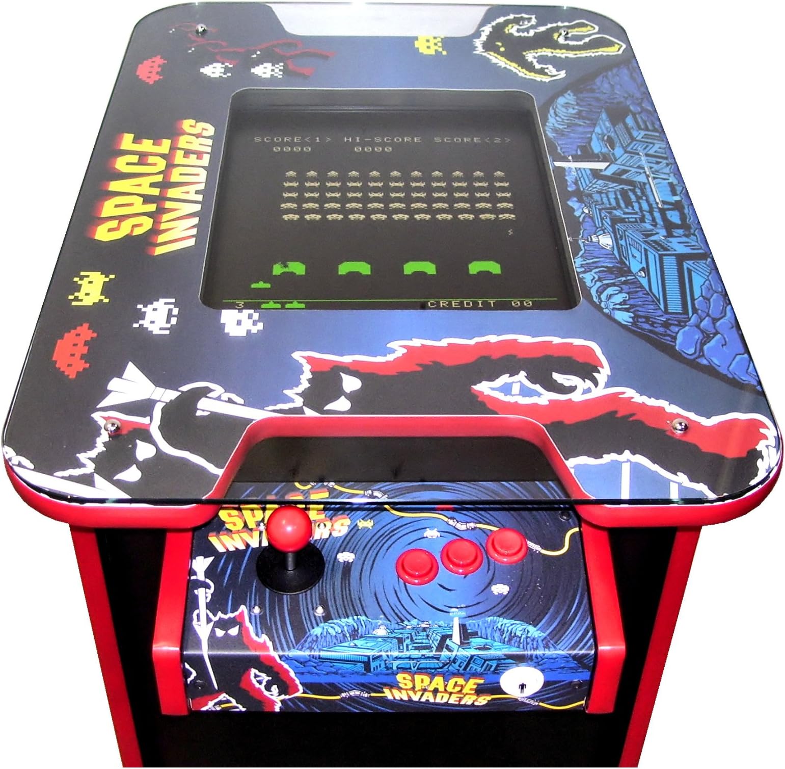 Space Invader Themed Retro Arcade Table | Retro Arcade Machine | 60 Arcade Games