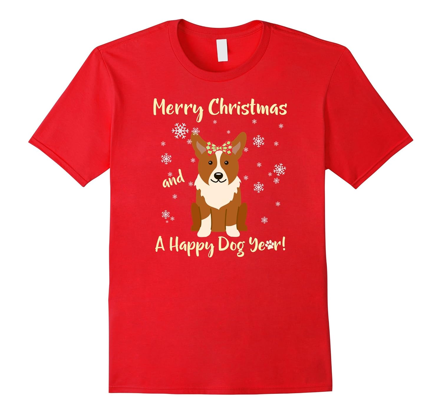 Merry Christmas Happy New Year Dog Best T-Welsh Corgi-ANZ