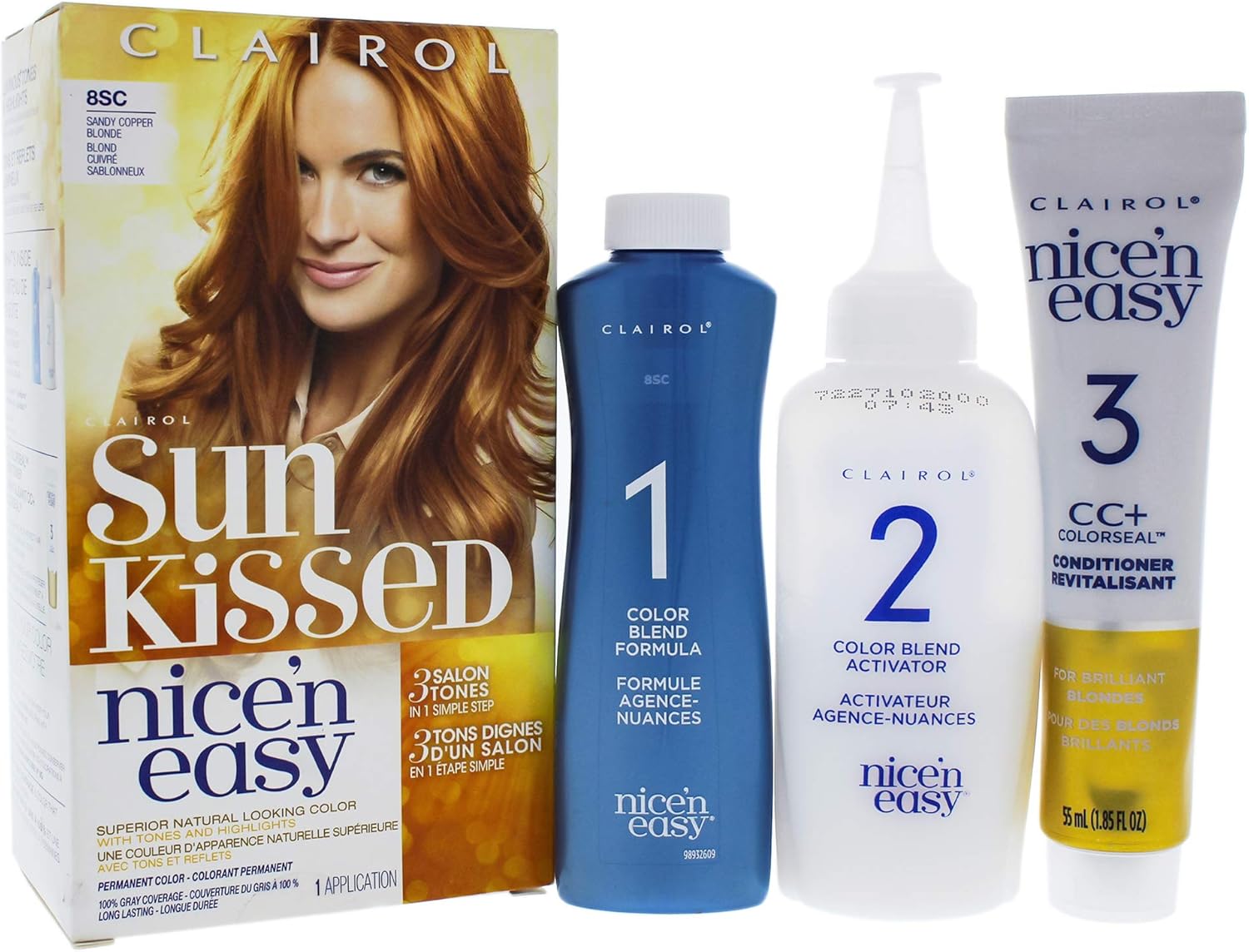 Clairol Nice N Easy Hair Color 8sc Sandy Copper Blonde 1 Kit 1