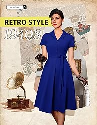 Wedtrend Royal Blue Audrey Hepburn Vintage Dress