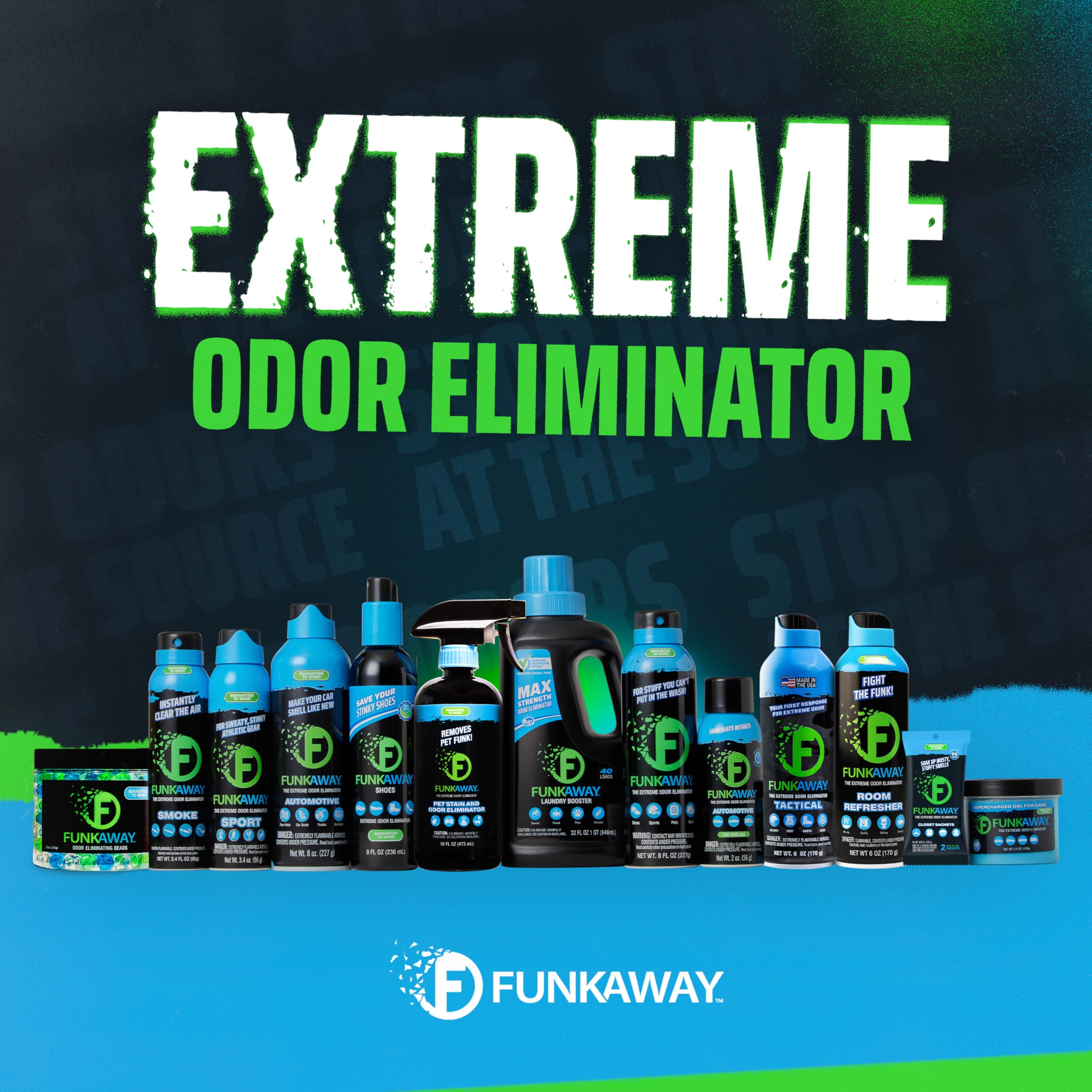 FunkAway Extreme Odor Eliminating Closet Sachet, Odor Absorbing Packet Ideal for Closets, Drawers, Hampers, Attics and Storage Spaces, Fresh Smell for Up to 90 Days