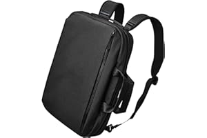 ALPAKA Elements Tech Brief Pro 12L -3-in-1 Recycled Fabric Laptop Briefcase Backpack for 16" Laptop, Anti-Theft Secure with Luggage Pass-Through, Water-Resistant, Fits Tech & Business Essentials,Black