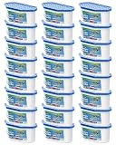 Ksend Moisture Absorbers, 24 Pack, Compact Dehumidifier for Closet, Efficient Humidity Absorber Boxes, Moisture Absorber for Closet, Odor Eliminator with Fragrance Free, Blue, 6.4oz, 300ml