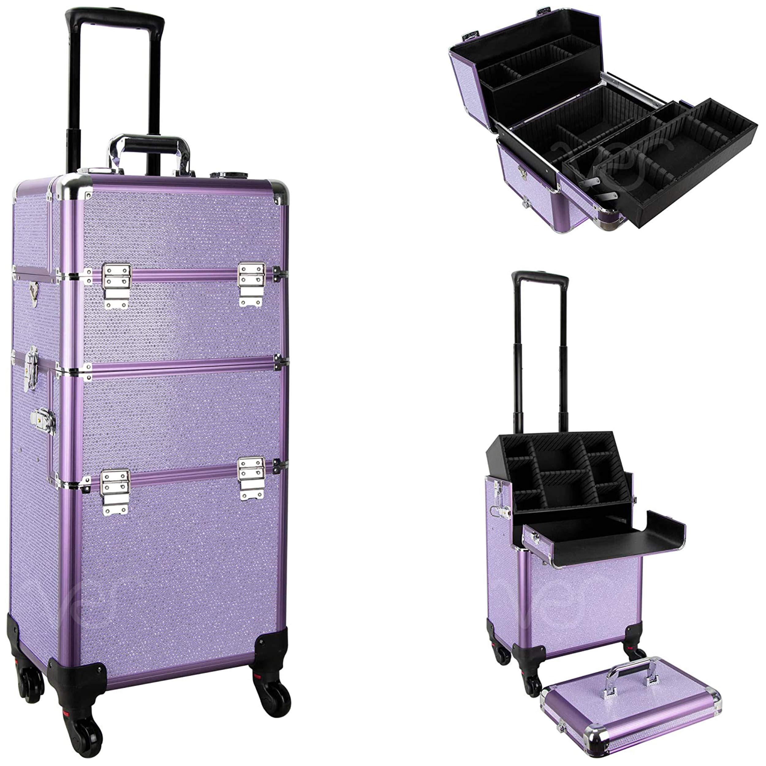 Buy Ver Beauty Professional Rolling Makeup Case, Heavy Duty Hair