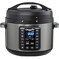Crock-Pot 2097590 10-Qt. Express Crock Multi-Cooker with Easy Release Steam Dial, 10QT, Black Stainless