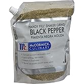 McCormick Culinary Handy Fill Shaker Grind Black Pepper, 2 lbs
