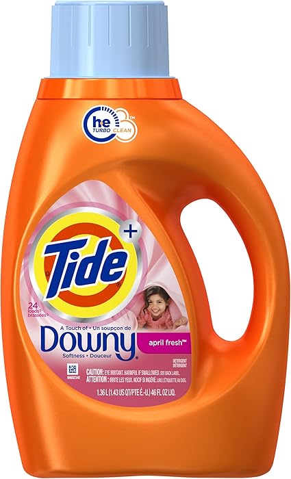 Amazon Com Tide Plus A Touch Of Downy High Efficiency Liquid Laundry Detergent 46 Oz April Fresh 2 Pk Health Personal Care